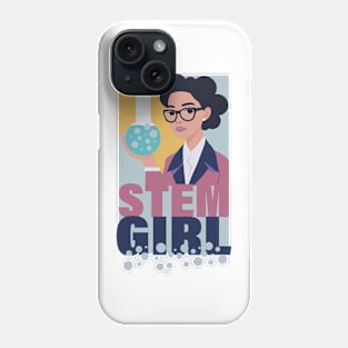 stem girl minimalistic science math technology design Phone Case