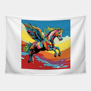 Pride Pegasus Pop Art 3 Tapestry