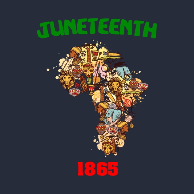 Juneteenth 1865 Freedom I Black Pride African Freedom Day by 5StarDesigns