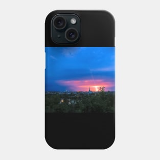 Lightning Over Norwich Phone Case