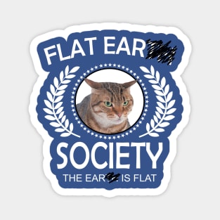 FLAT EAR SOCIETY Cat Magnet