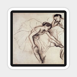 Two dancers resting Magnet