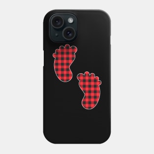 Baby Feet Red Plaid Buffalo Gift Christmas Phone Case