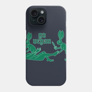 go vegan Phone Case