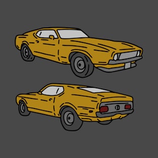 vintage retro muscle cars illustration T-Shirt