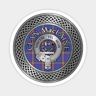 Clan MacLaine Crest & Tartan Knot Magnet