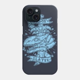 Dragon slayer - blue ink Phone Case