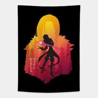 Merlin scarry witch Tapestry