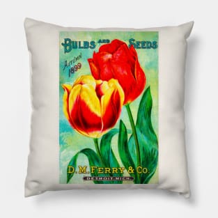 Seed Catalogue Cover (1899) Pillow