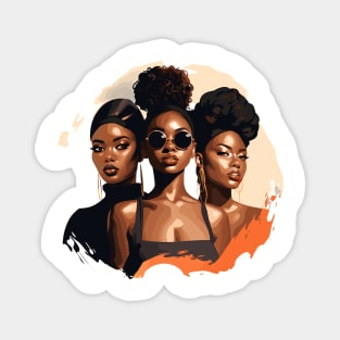 Melanin Drippin' Sistas Magnet