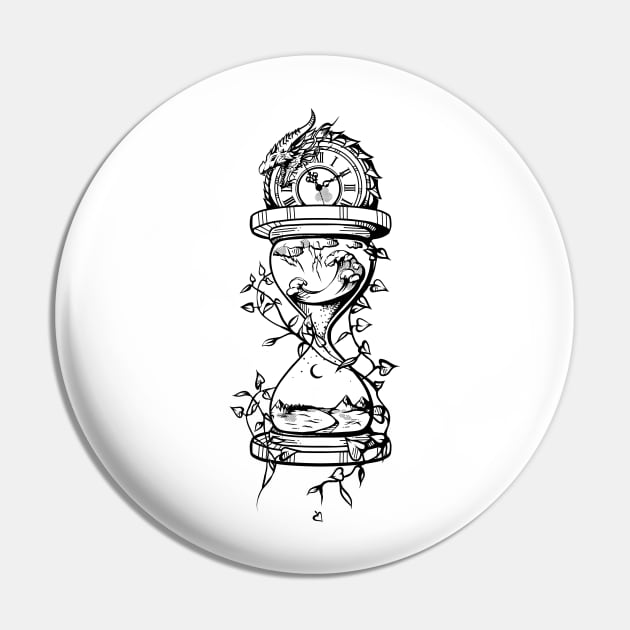 Time / hourglass Pin by DenielHast