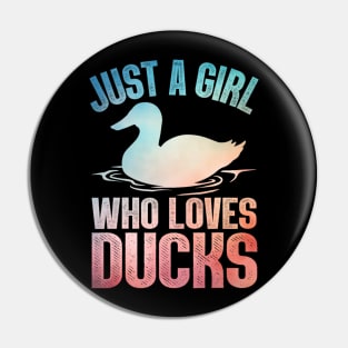 Cool Duck Girls Rubber Duck Yellow Mandarin Ducks Pin