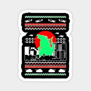 Christmas kaiju Magnet