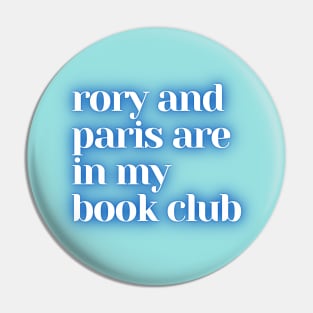 Rory and Paris Book Club Neon Pin