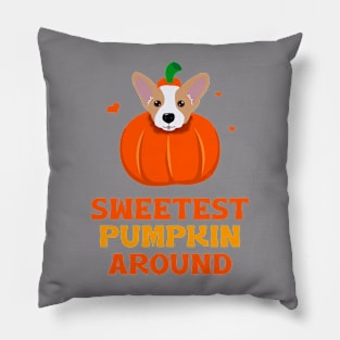 Corgi Pumpkin Pillow