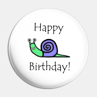 Birthday Snail Pin