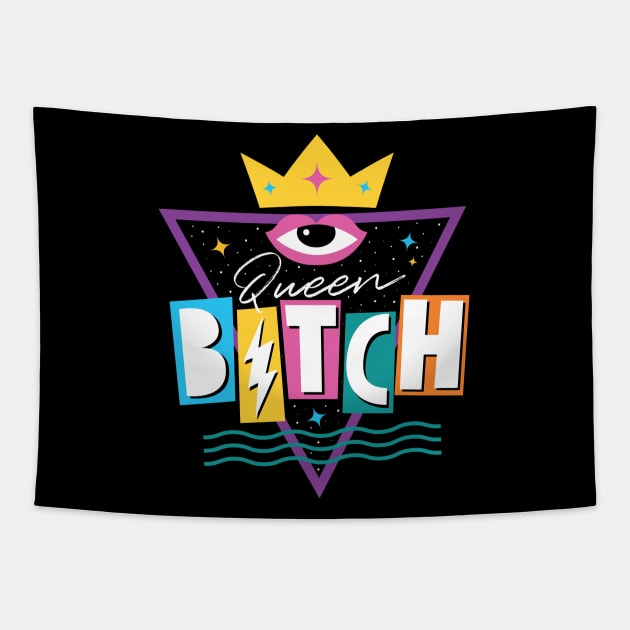 Queen Bitch in 90s style Tapestry by hellocrazy