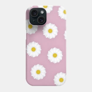 Cute Pink Daisy Pattern Phone Case