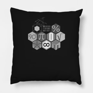 MATH! (black and white) Pillow