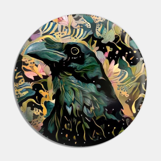 Colorful Corvids 3 Pin by On Dragon Wings Studio