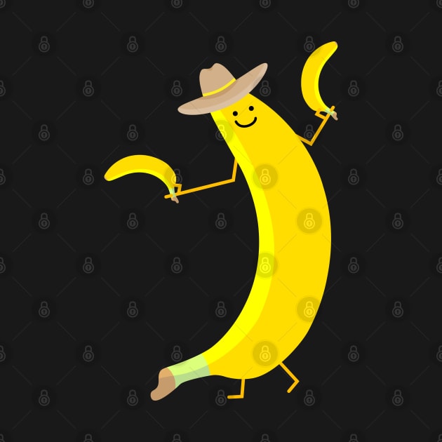 Funny banana as a cowboy by spontania