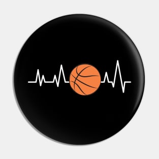 Heartbeat Pulse - Basketball Pin