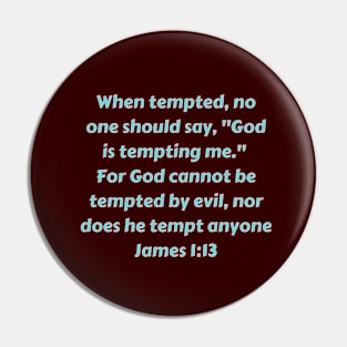 Bible Verse James 1:13 Pin