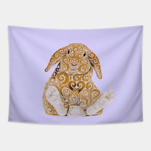 Swirly Bunny Tapestry