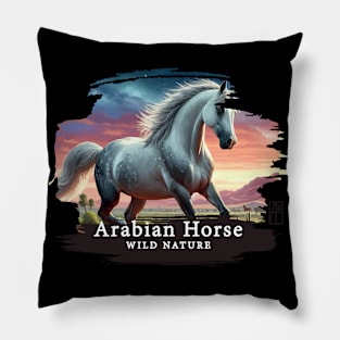 Arabian Horse - WILD NATURE - HORSE -2 Pillow