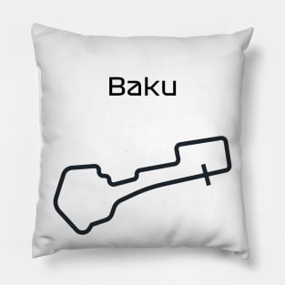 F1 baku track design Pillow