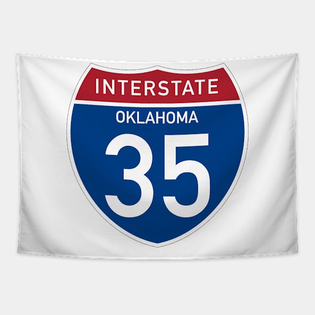 Interstate 35 - Oklahoma Tapestry by Explore The Adventure