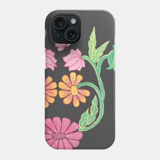 painted flower pattern Phone Case