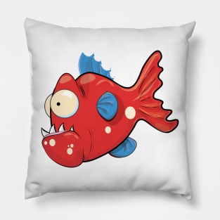 Piranha fish Pillow