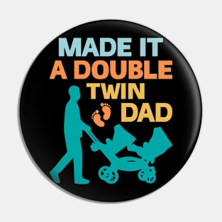 Father Of Twins New Baby Gift For Men Father day Pin