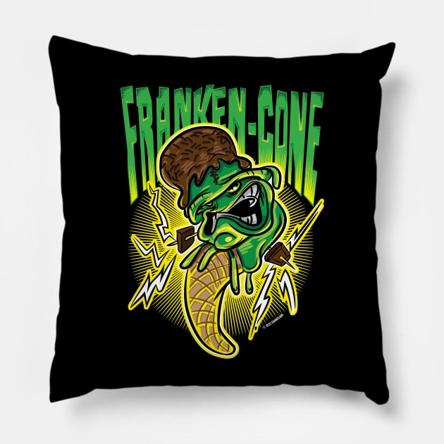 Franken-Cone Frankenstein's Ice Cream Pillow by eShirtLabs