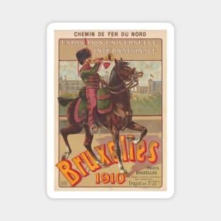 Bruxelles Belgium Vintage Poster 1910 Magnet