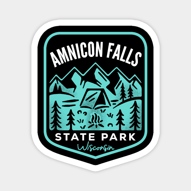 Amnicon Falls State Park Wisconsin Magnet by HalpinDesign