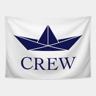 Crew (Crew Complement / Paper Boat / Paper Ship / Navy) Tapestry