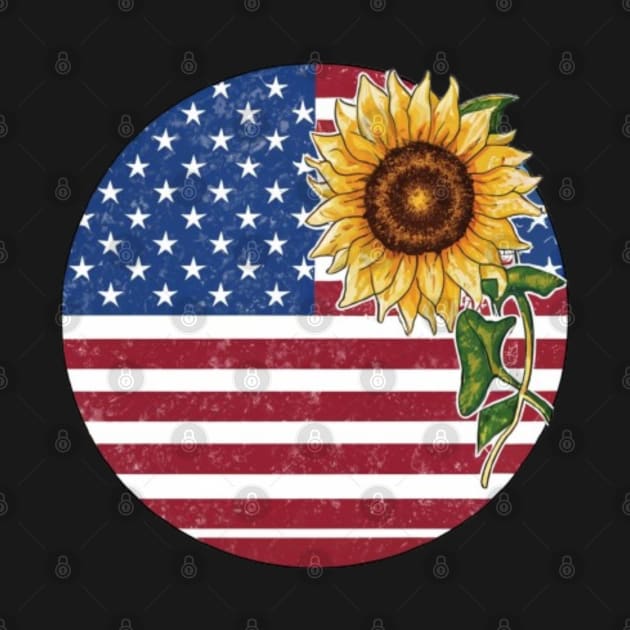 Sunflower-America-Flag by Qasim