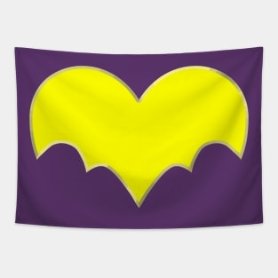 Bat Hero Heart Tapestry