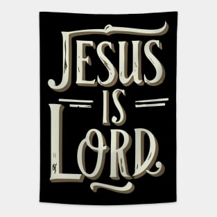 Jesus Is Lord Christian Quote Typography Art Tapestry