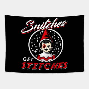 Snitches Get Stitches Elf Tapestry