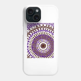 Purple and Brown Mandala Phone Case