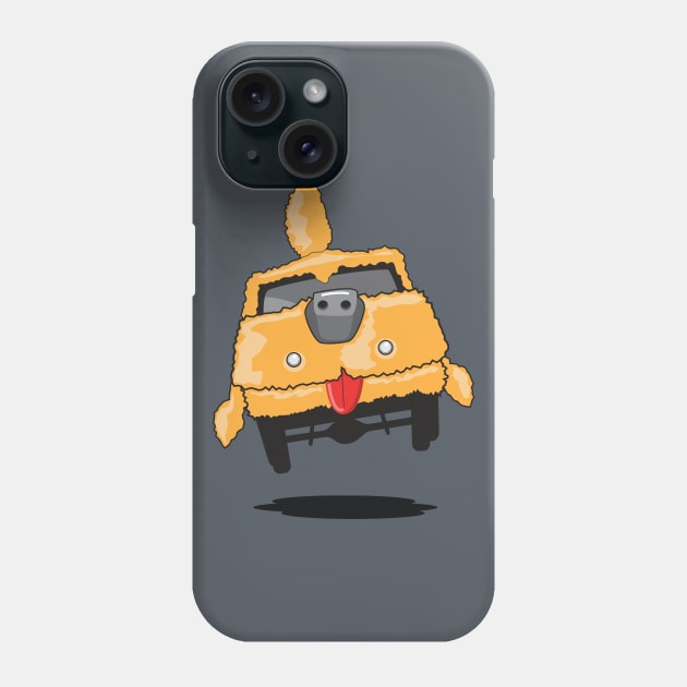 Mutts Cuts Shag Wagon Phone Case by DeepFriedArt