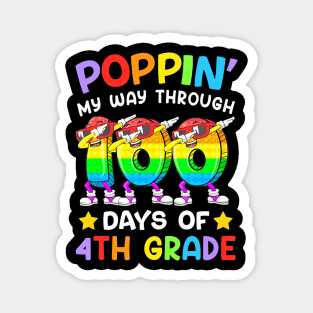 My Way Through 100 Days Of 4Th Grade School Pop It Magnet