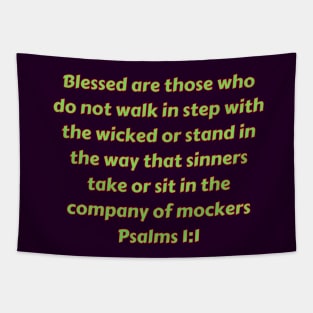 Bible Verse Psalms 1:1 Tapestry