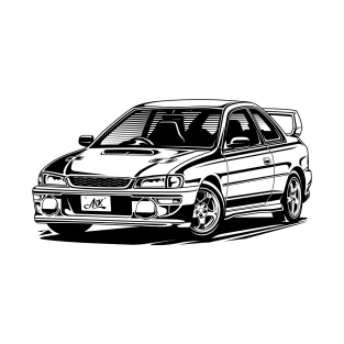 EUROBEAT INTENSIFIES - WRX STI Coupe Type R Version GC8F full-body version T-Shirt