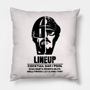 Vintage the Lineup Gay Bar Los Angeles Pillow