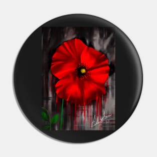 Red Poppy Pin