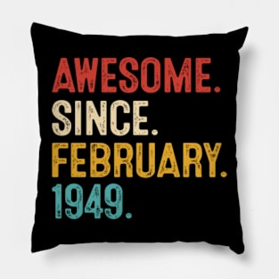 vintage birthday 1949 retro men Pillow